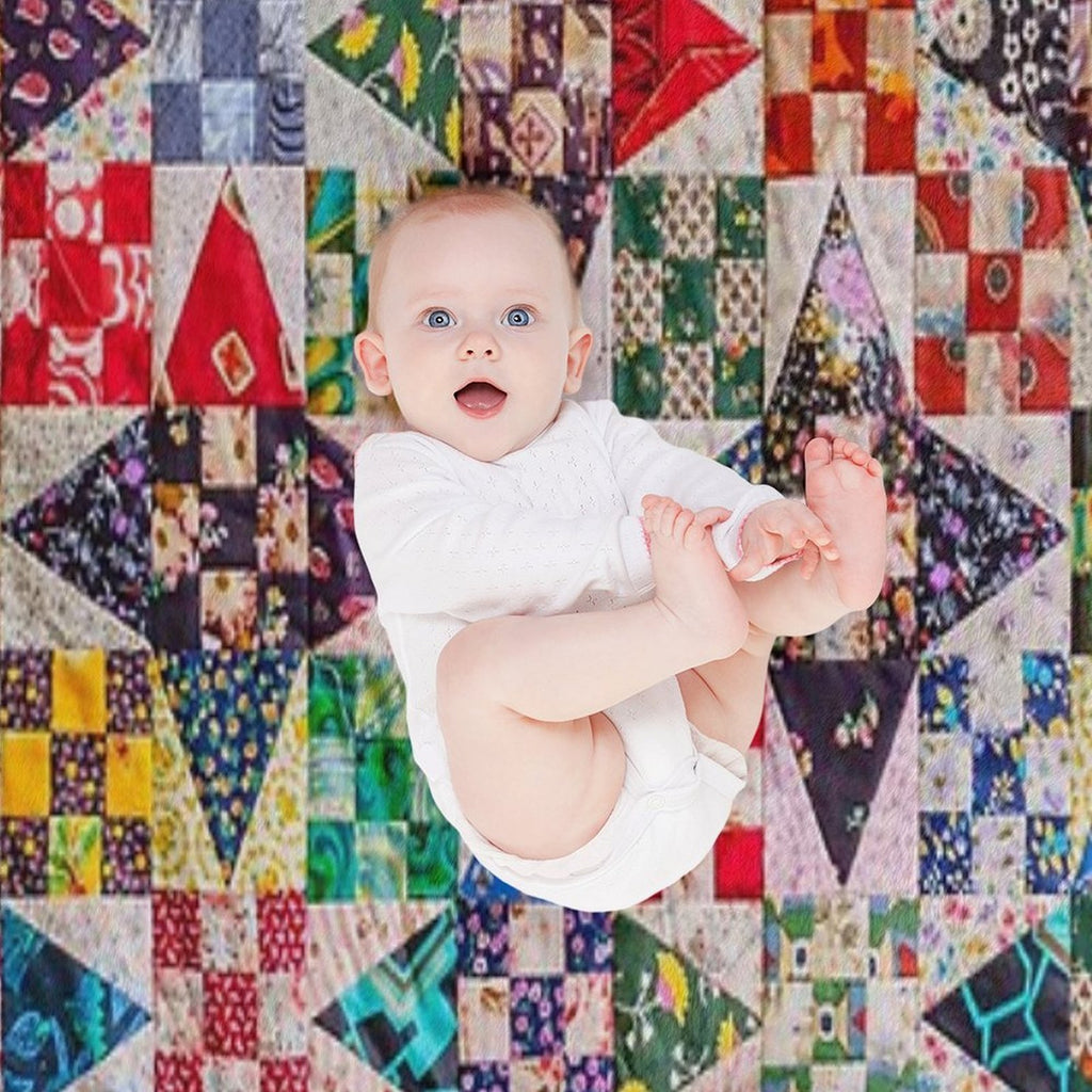 Patchwork Lightweight Throw Blanket