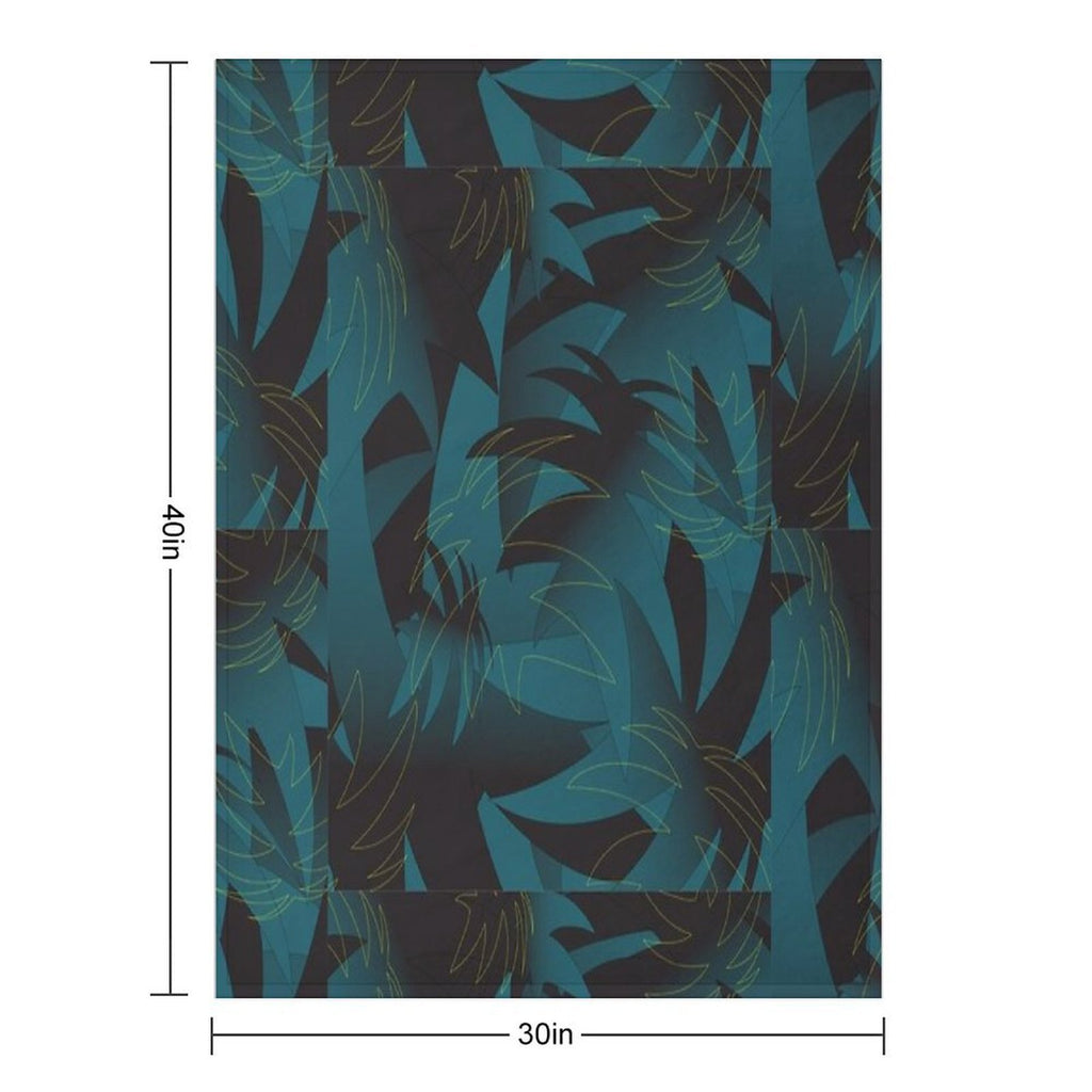 Tropical Pattern Comfort Throw Blanket