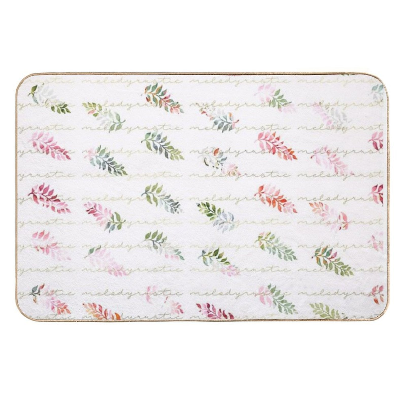 Romantic Background with Flowers  Pet-Safe Bath Mat