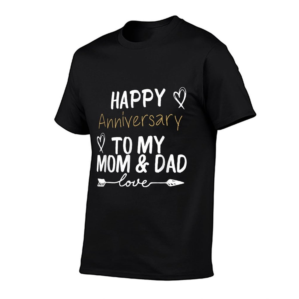 Happy Anniversary To My Mom And Dad Married Couples Lovers  Lightweight T-Shirt