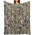 Camouflage Reel Tree Pattern Designs Versatility Throw Blanket