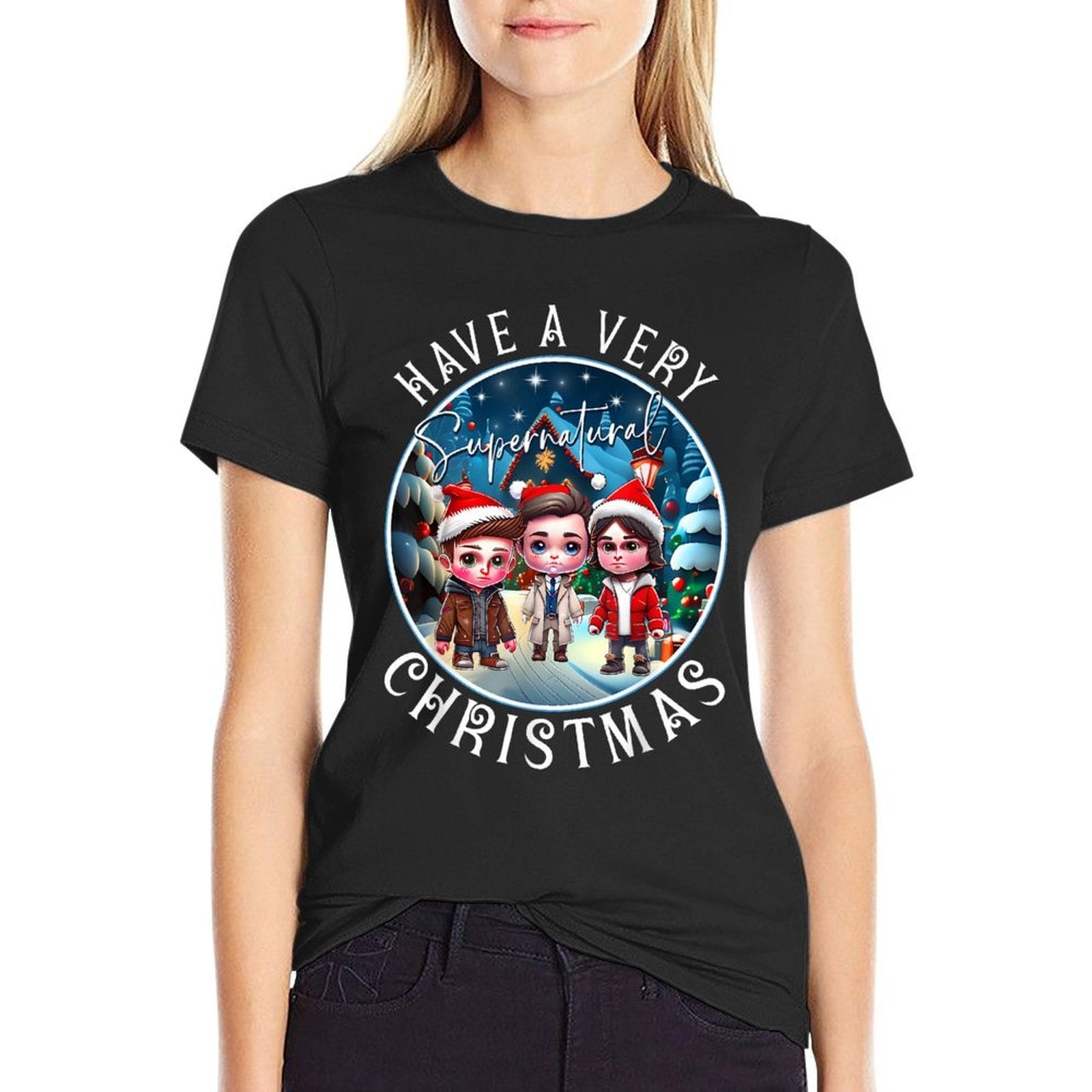 Have A Very SPN Christmas Cute Chibi  Vintage-inspired T-Shirt