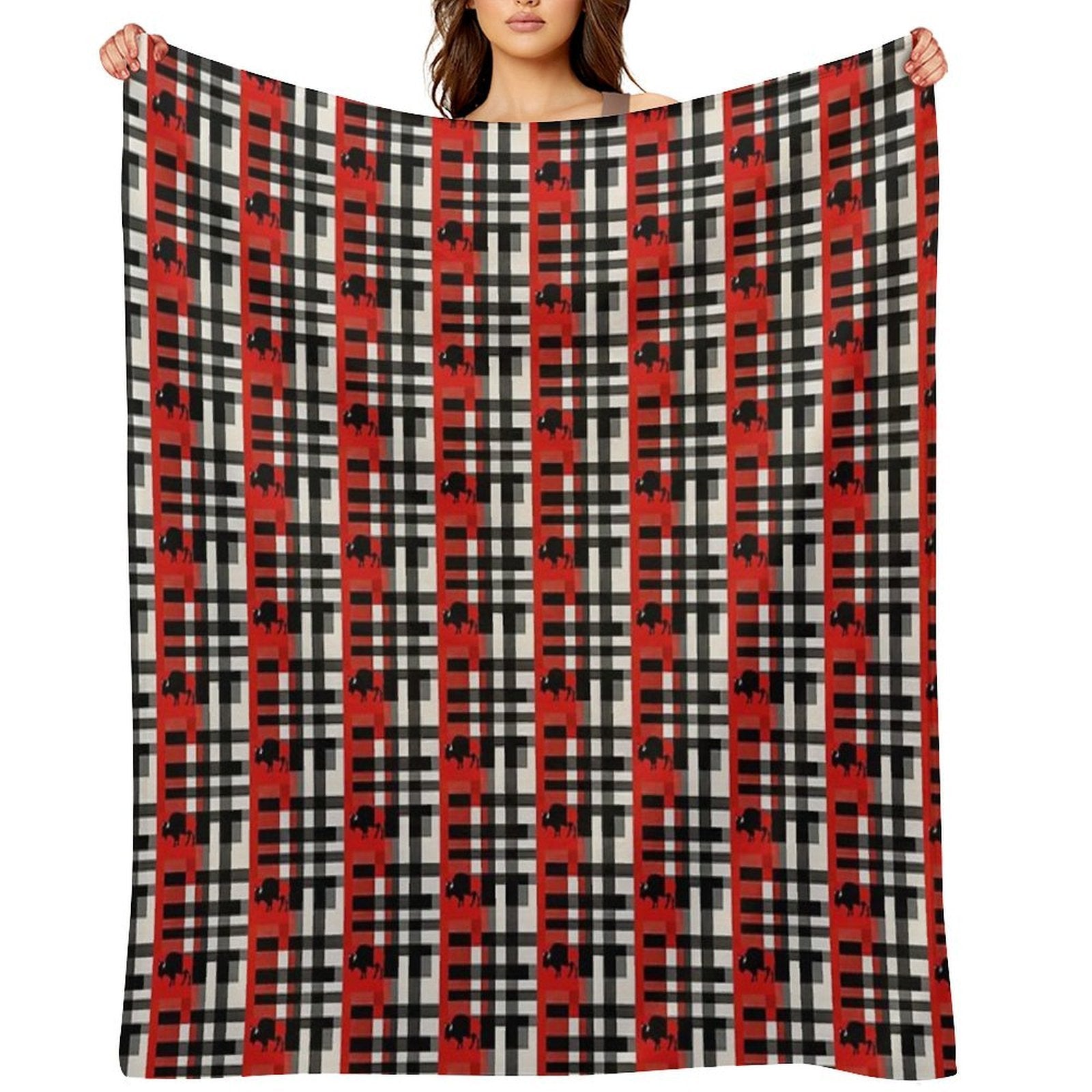 Plaid Pattern PT5120 Wrinkle-free Throw Blanket