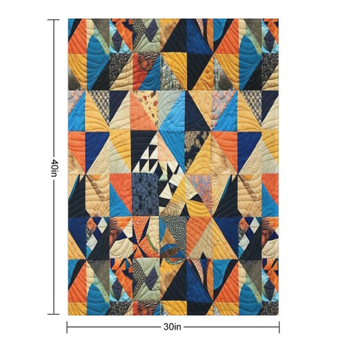 Bed Cover Patchwork Shrink-resistant Throw Blanket