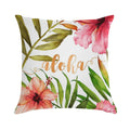 Aloha Tropical Hawaiian Floral Watercolor Soft Luxury Feel Throw Pillow