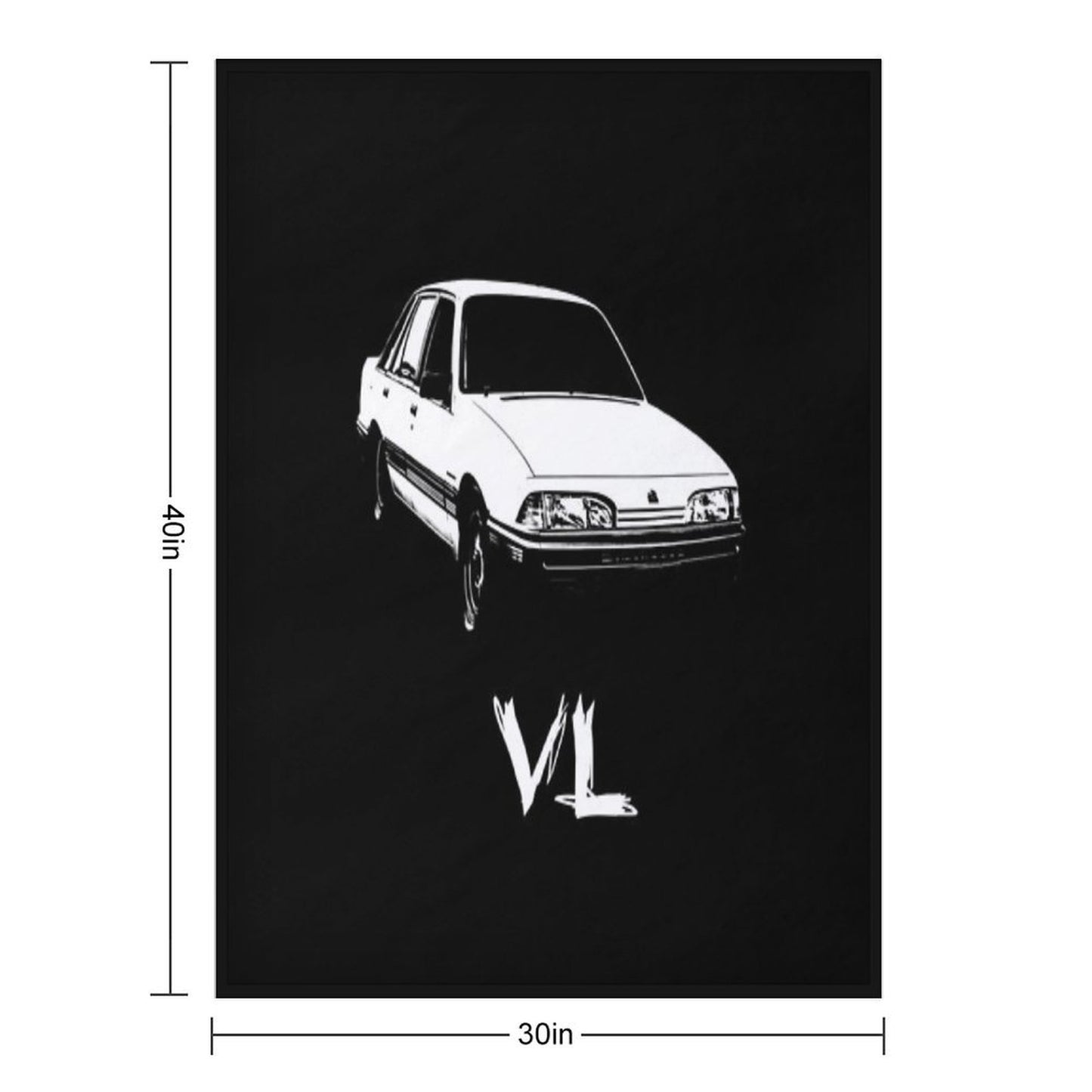 Vl Commodore Velvety-soft Throw Blanket