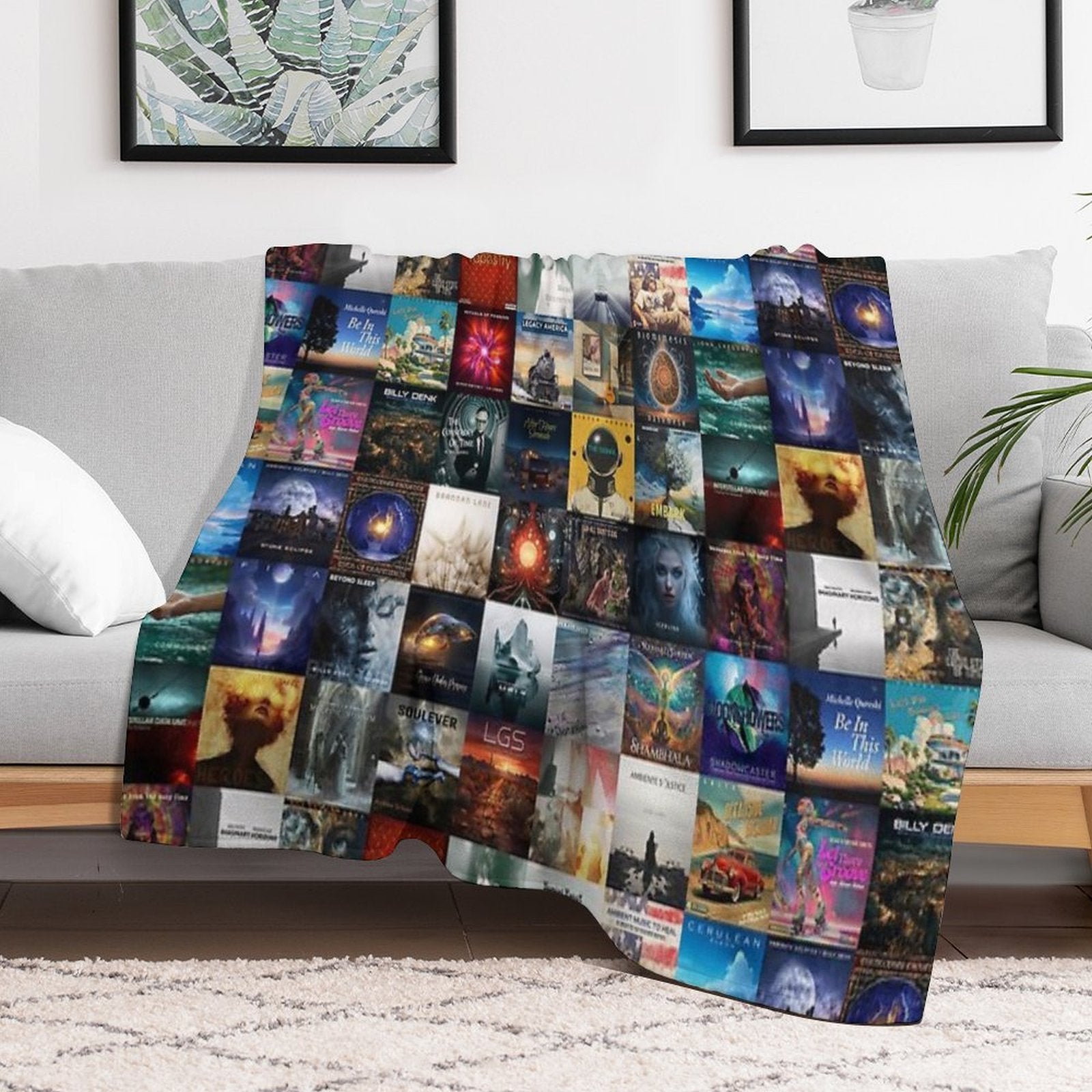 Wayfarer Records Album Covers All-season Throw Blanket