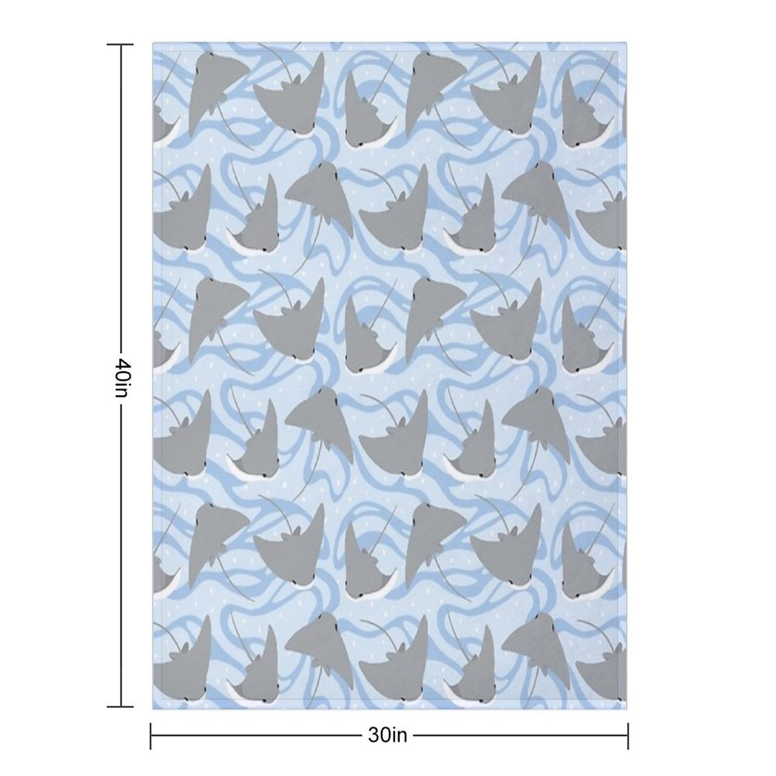 Stingrays - Cownose Ray - Sticker Pack Quick-dry Throw Blanket