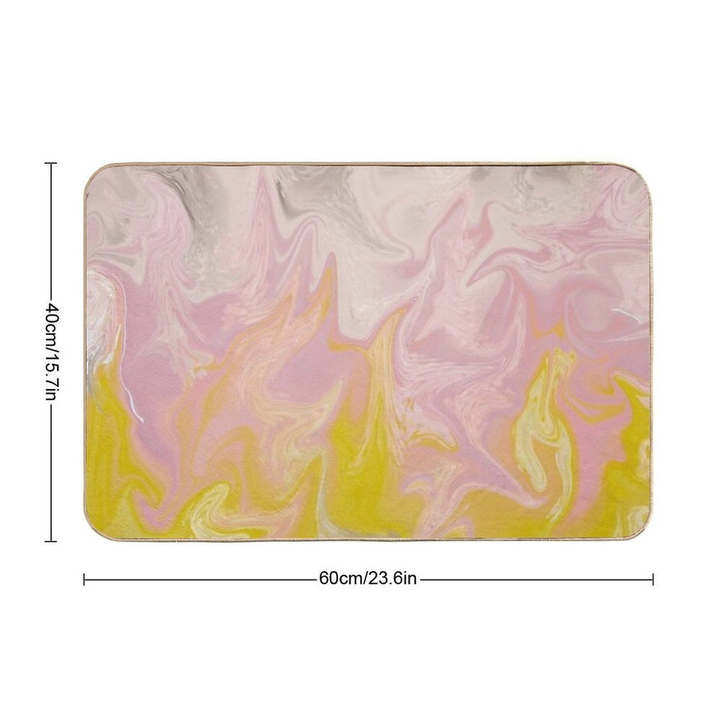 Pastel Fire  Toxin-Free Bath Mat