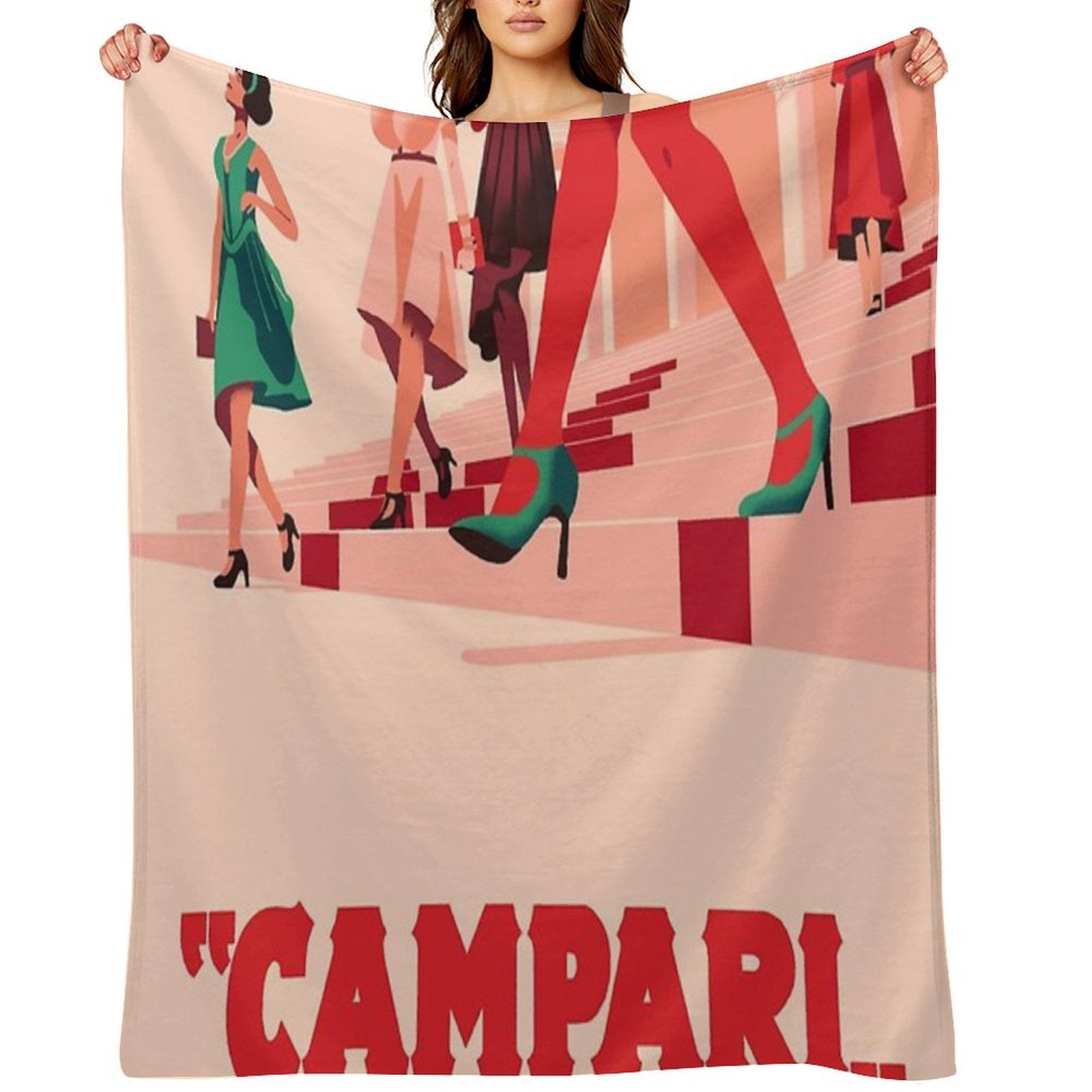 Vintage Campari Lightweight Throw Blanket