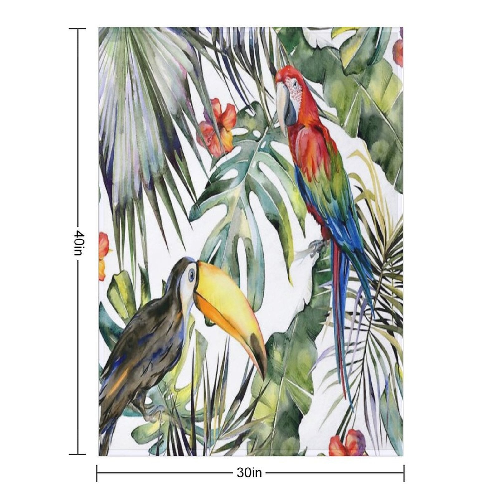TROPICAL JUNGLE Versatility Throw Blanket