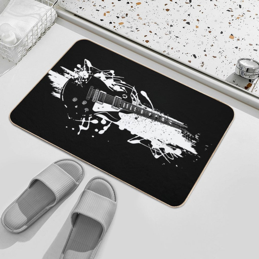 Rock Guitar  Absorbent Bath Mat