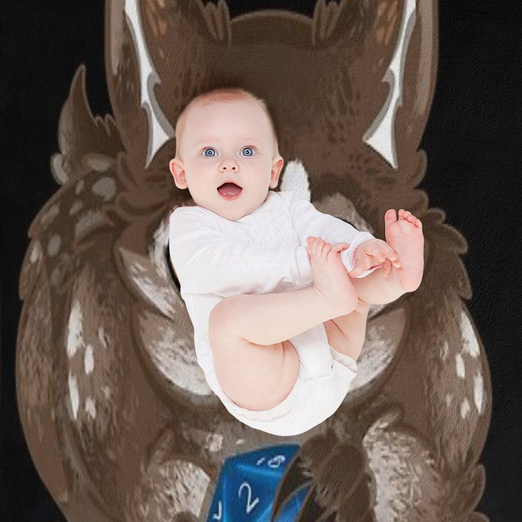 Owlbear Cub Travel-friendly Throw Blanket