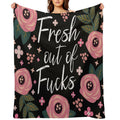 Fresh Out of Fucks Multi-functional Throw Blanket