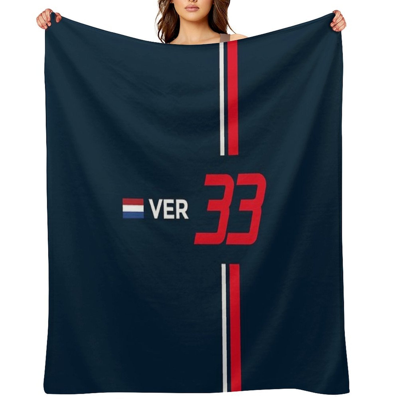 F1 2021 - #33 Verstappen Easy Care Throw Blanket