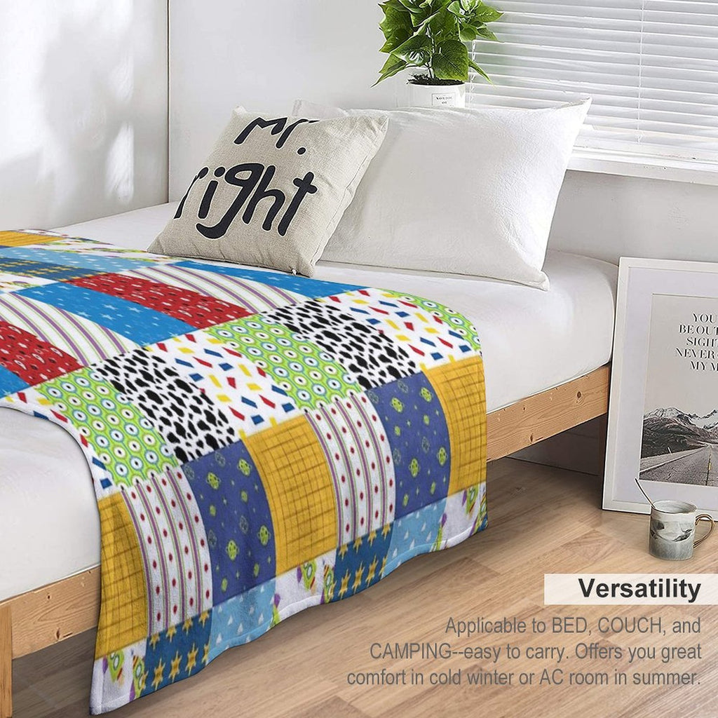 Andy's Room Quilt Eco-conscious Throw Blanket