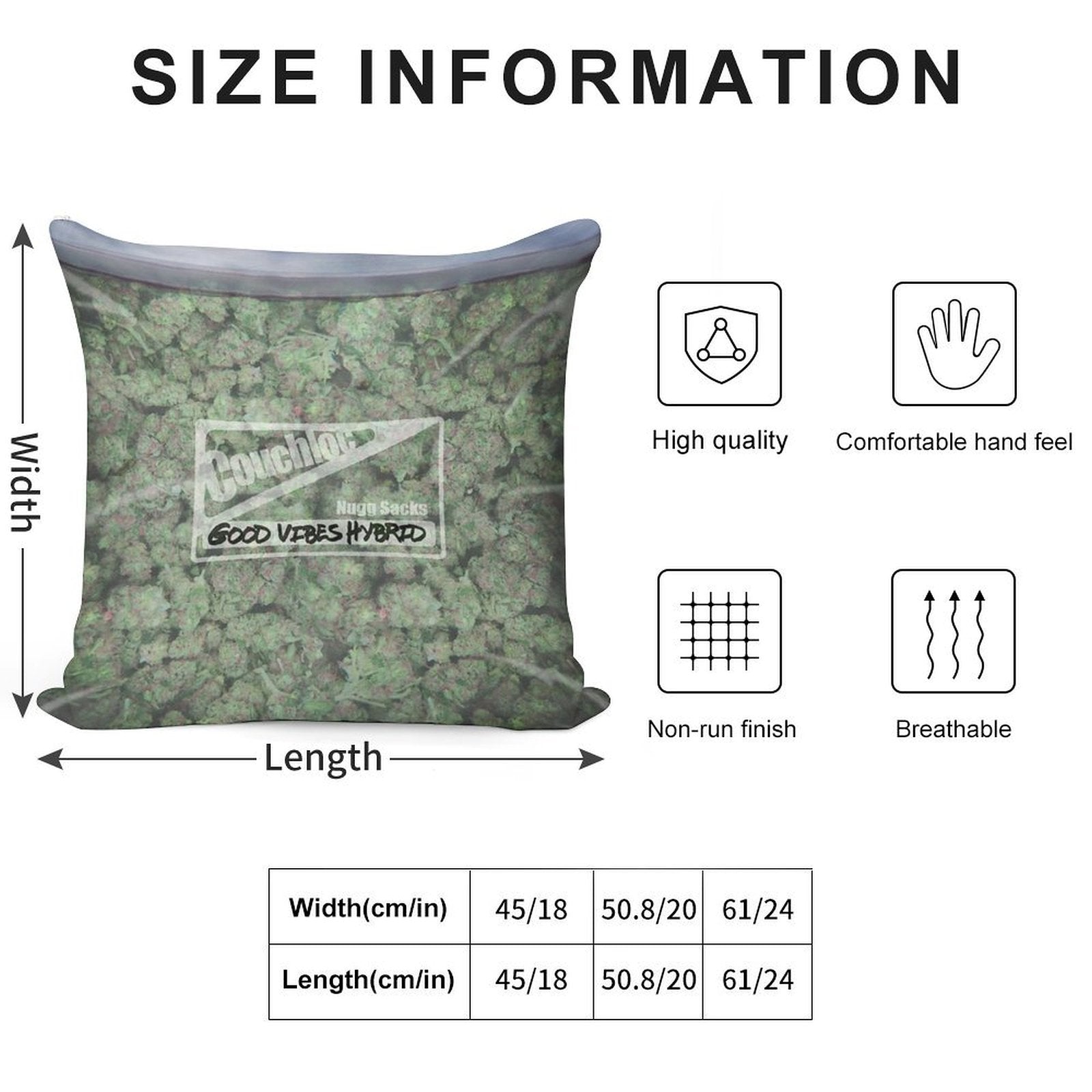 The Big Bag of Weed Pillow Soft Gift Ready Throw Pillow