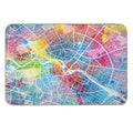 Berlin Map  Easy Maintenance Bath Mat