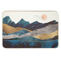 Blue Mountain Reflection  Fade-Resistant Bath Mat
