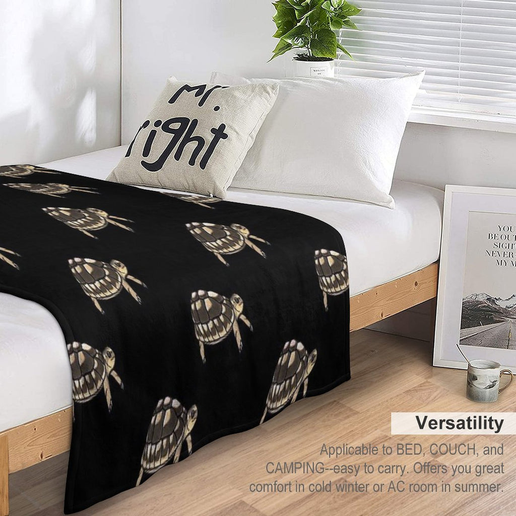 Cute Tortoise for Tortoise Lovers Machine-washable Throw Blanket