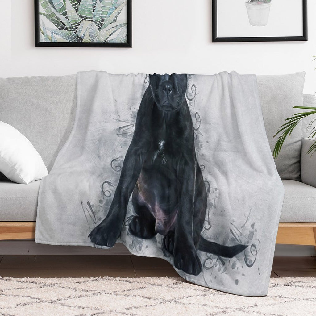 Staffordshire Bull Terrier Machine-washable Throw Blanket