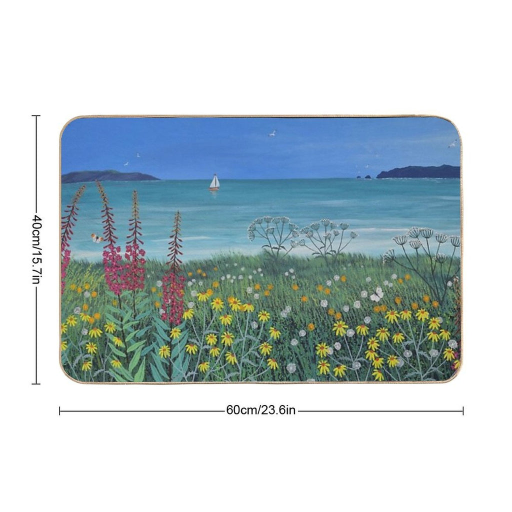Ocean Solace  Repositionable Bath Mat