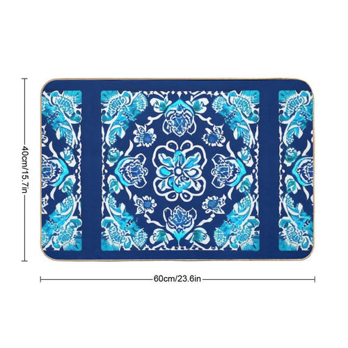 Bandana Inspired Drip  Rapid-Drying Bath Mat