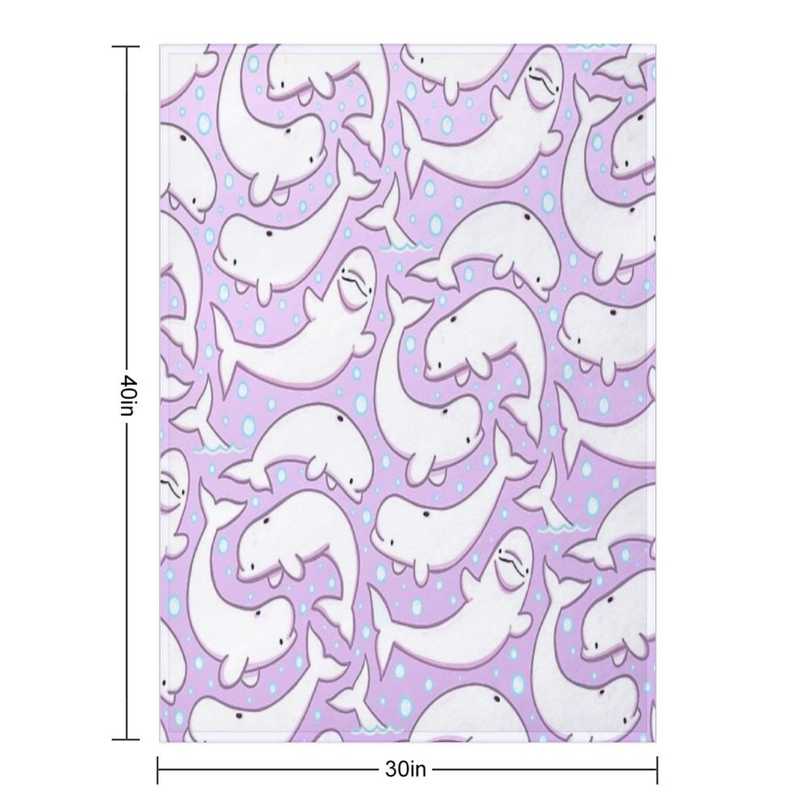 Believe in The Beluga Wrinkle-free Throw Blanket