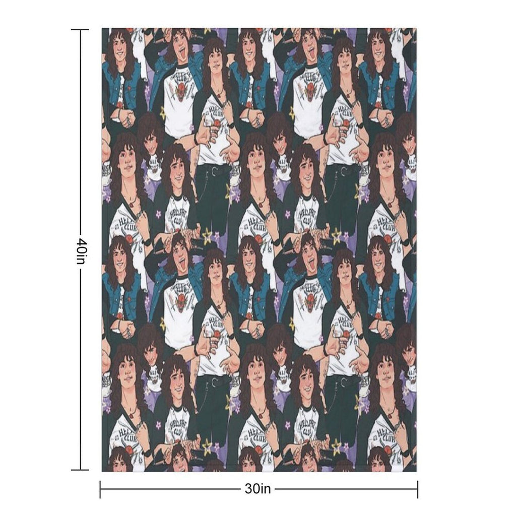 Eddie Munson - AOP Compact Throw Blanket