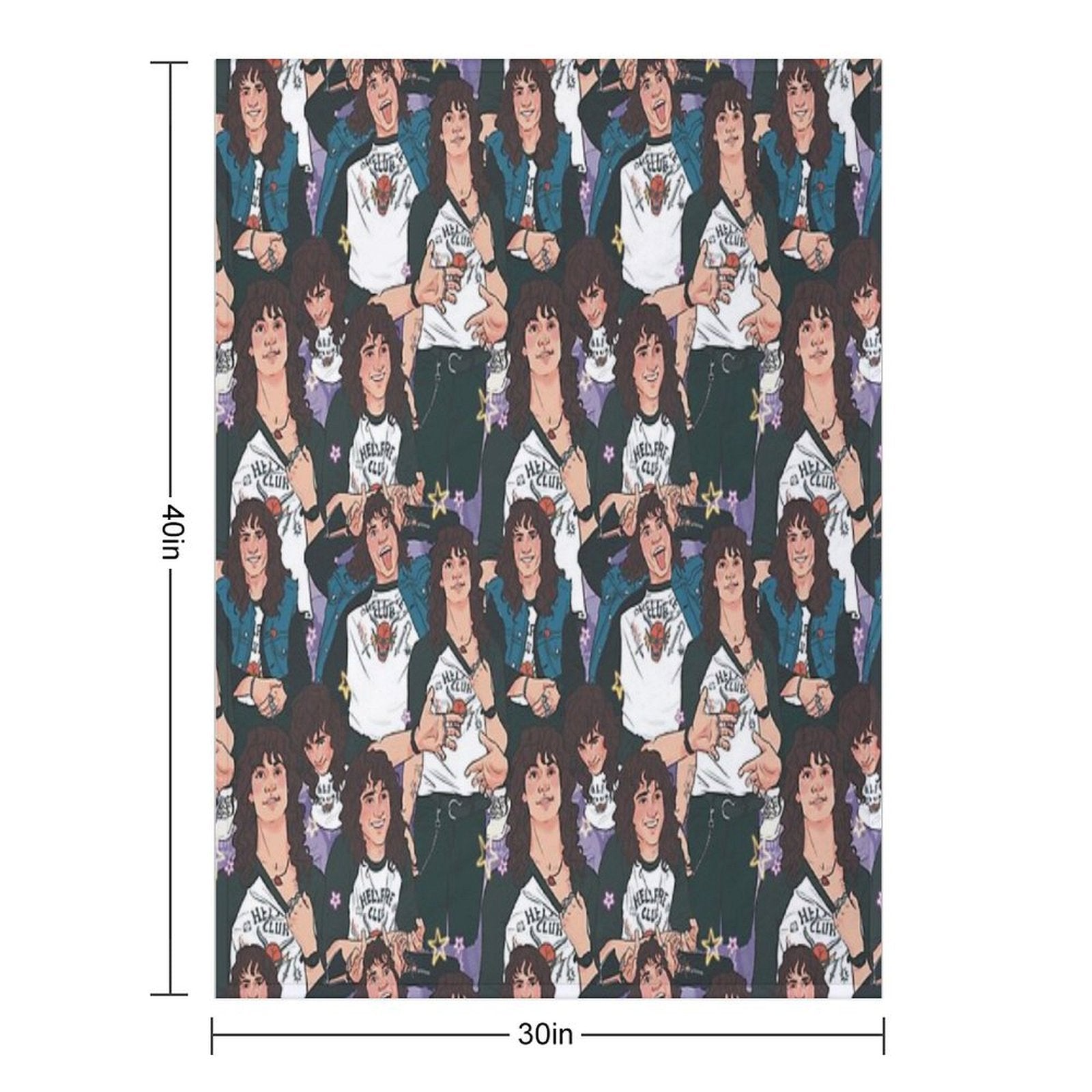 Eddie Munson - AOP Compact Throw Blanket