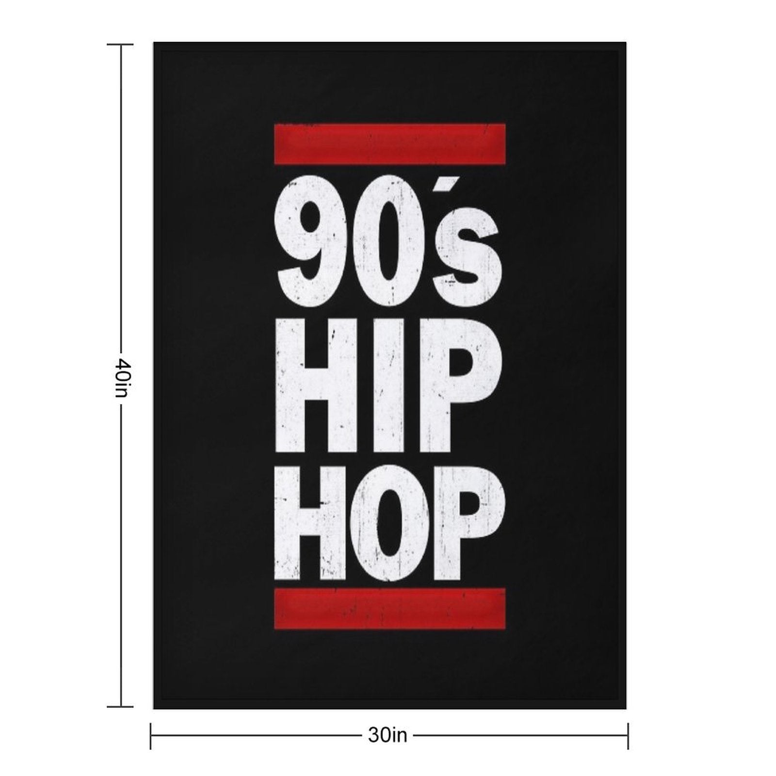 90's Hip Hop All-season Throw Blanket