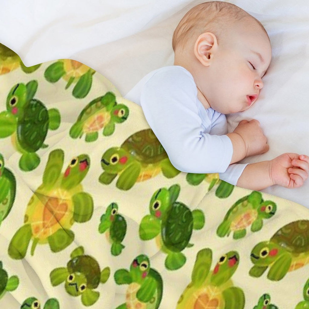 Red-eared Slider - Pastel Easy Care Throw Blanket
