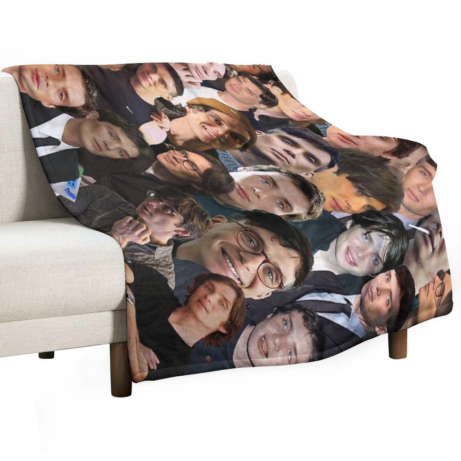 Cillian Murphy Photo Collage Plush Throw Blanket