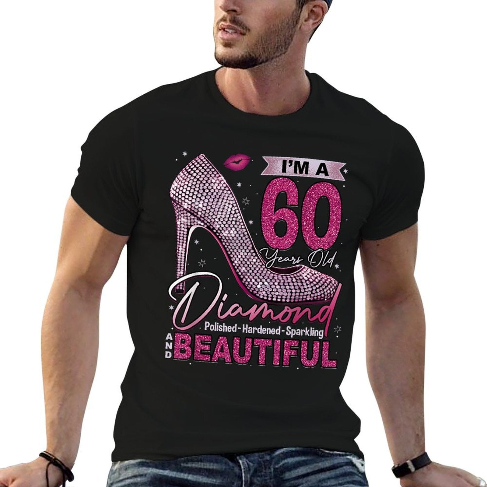 I'm A 60 Years Old Diamond, 60 And Fabulous 60th Birthday  Trendy Pattern T-Shirt
