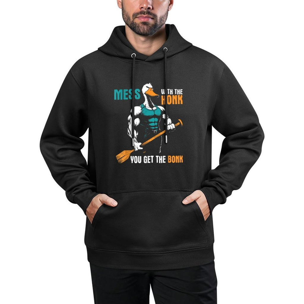 Mess With The Honk You Get The Bonk - Funny Goose Meme Easy Care Hoodie