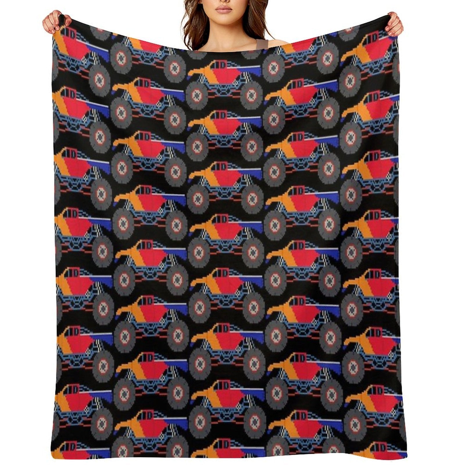 Monster Truck - The Kids' Picture Show Eco-conscious Throw Blanket