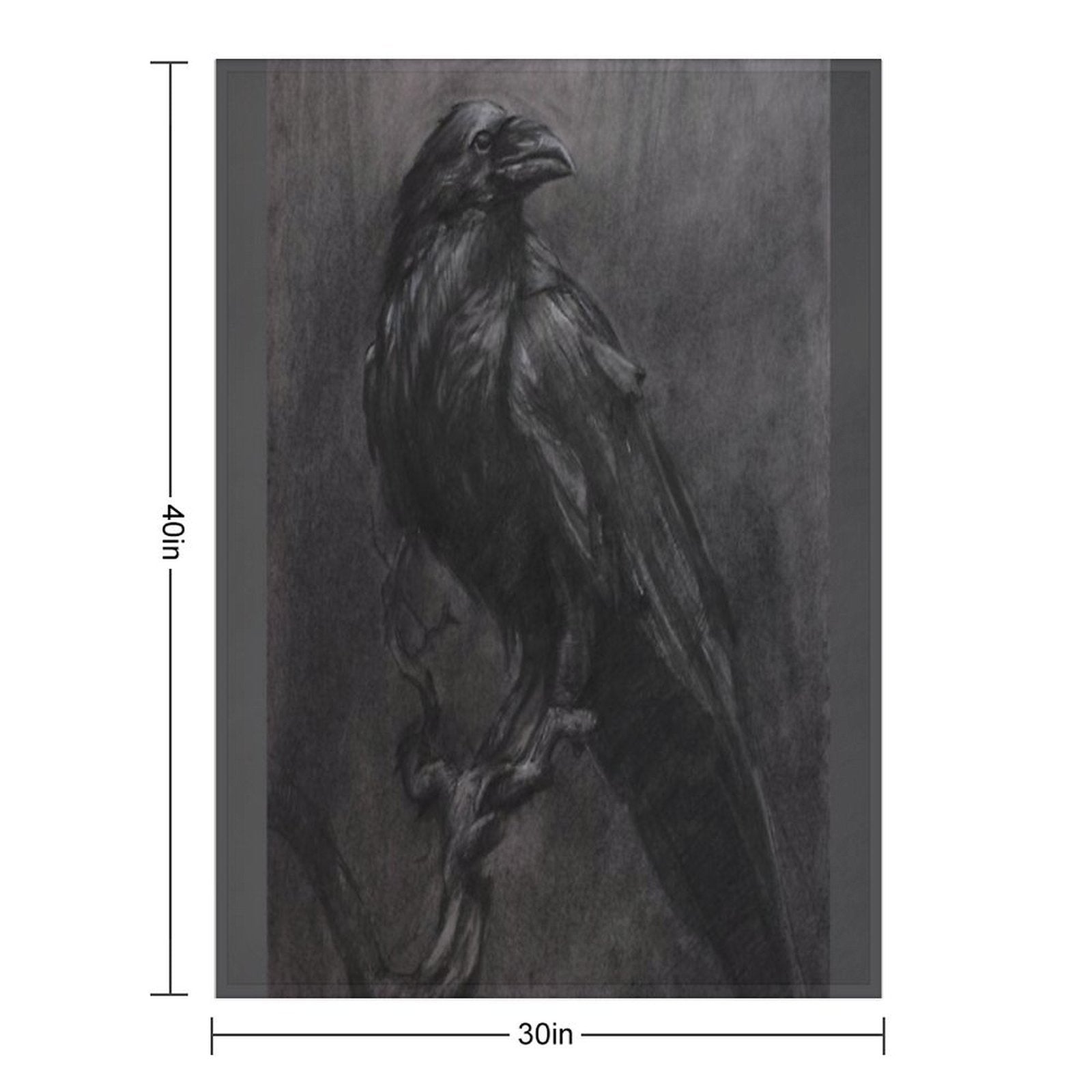 Raven Compact Throw Blanket