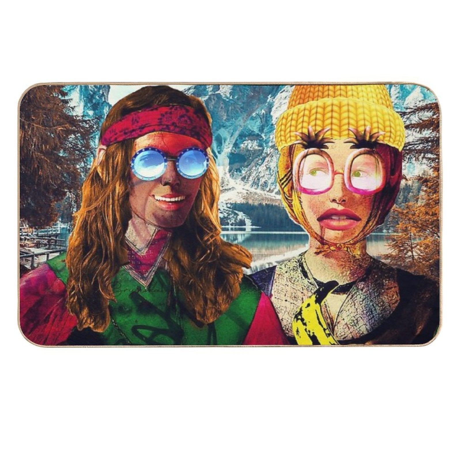 Georges De La Tour (The Fortune Teller) by Brysemal  Dirt-Trapping Bath Mat