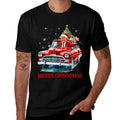 Funny Santa Trump Riding Red Truck Merry Christmas Xmas 2025  Trendy Pattern T-Shirt
