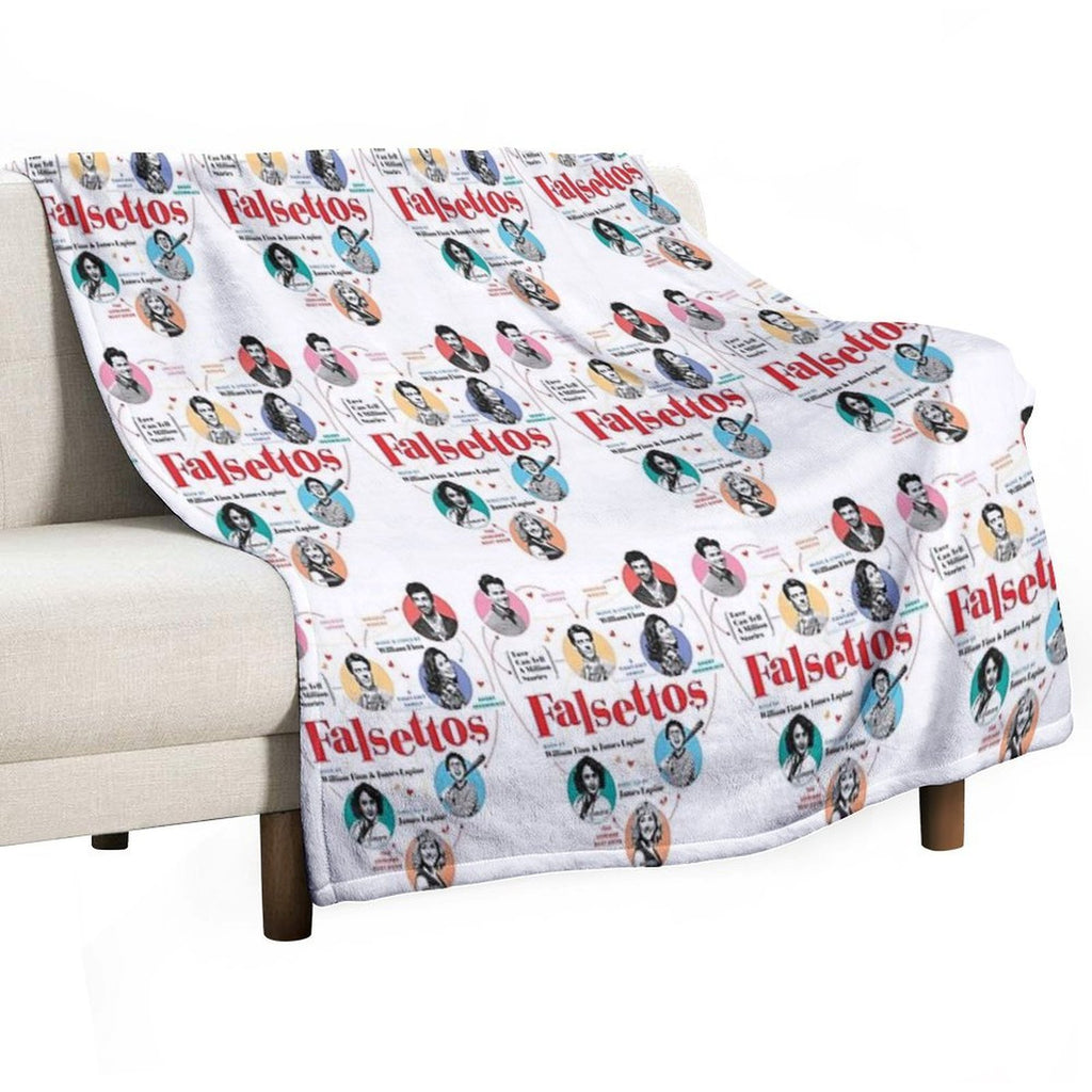 Falsettos 2016 Poster Quick-dry Throw Blanket