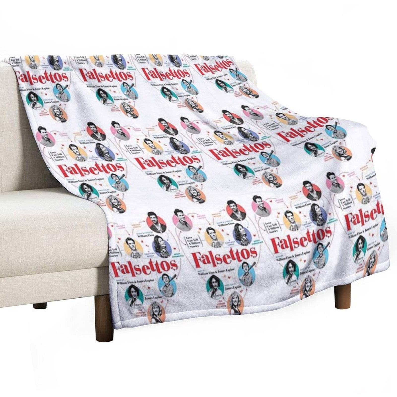 Falsettos 2016 Poster Quick-dry Throw Blanket