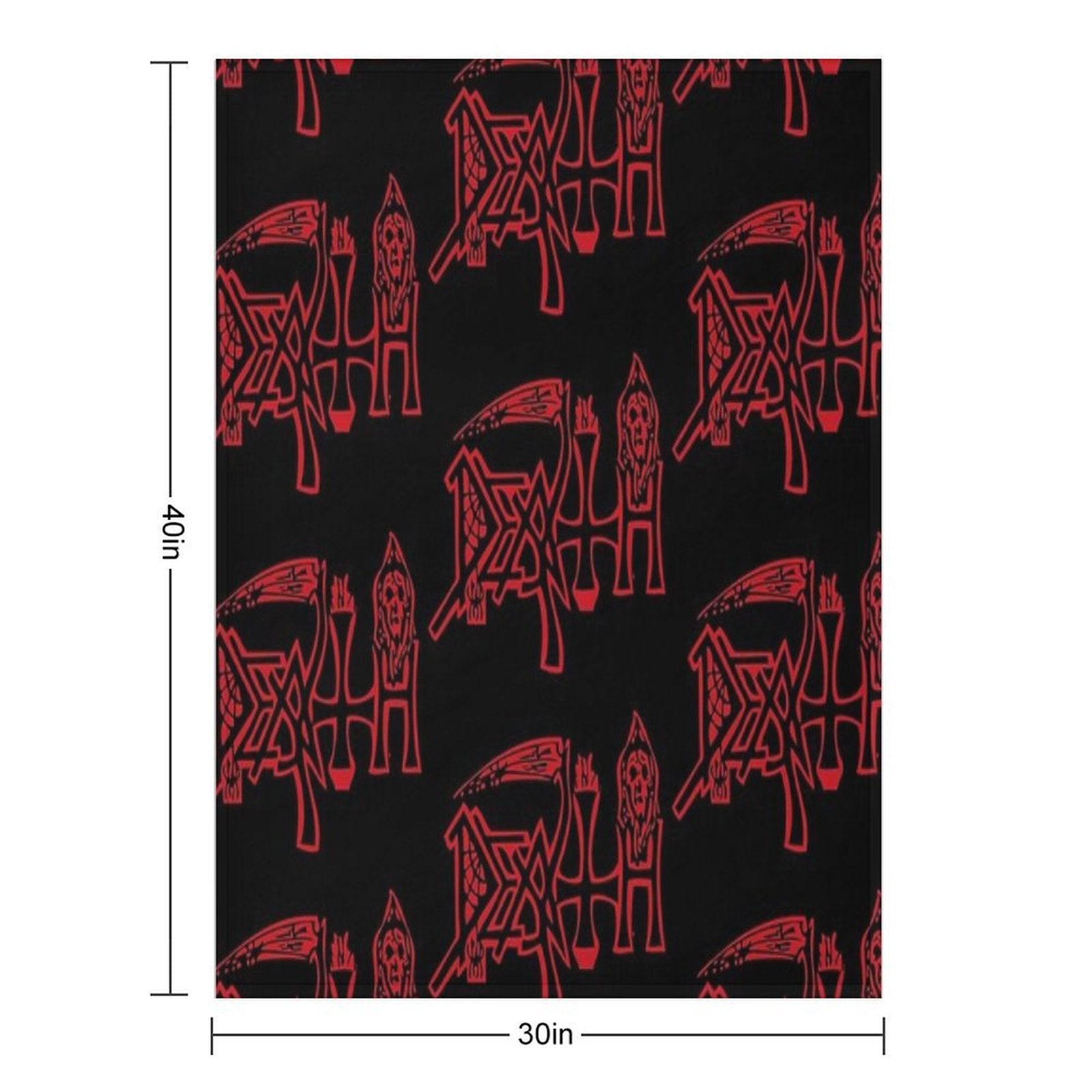 DEATH LOGO Compact Throw Blanket