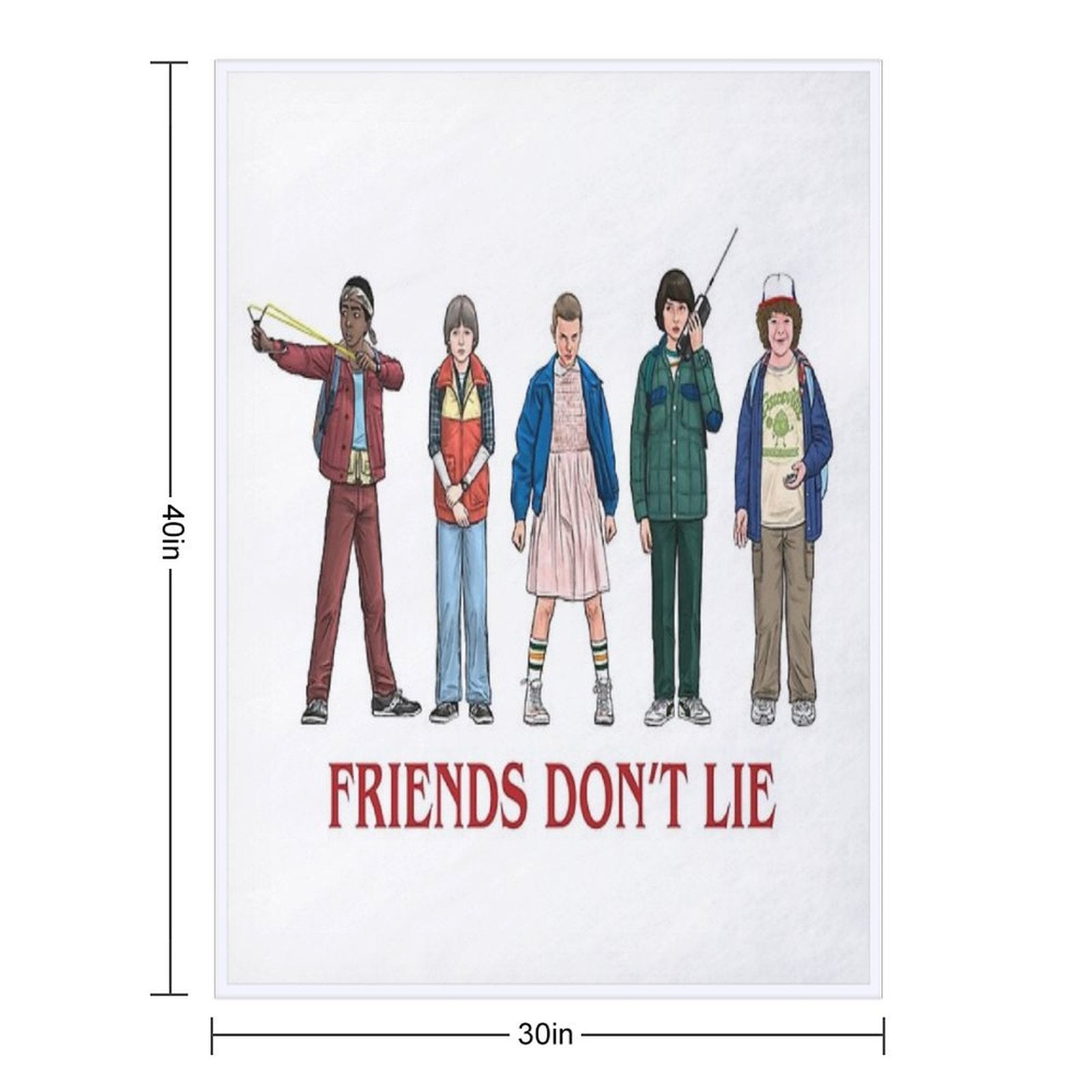 FRIENDS DON'T LIE - 2016 Anti-pilling Throw Blanket