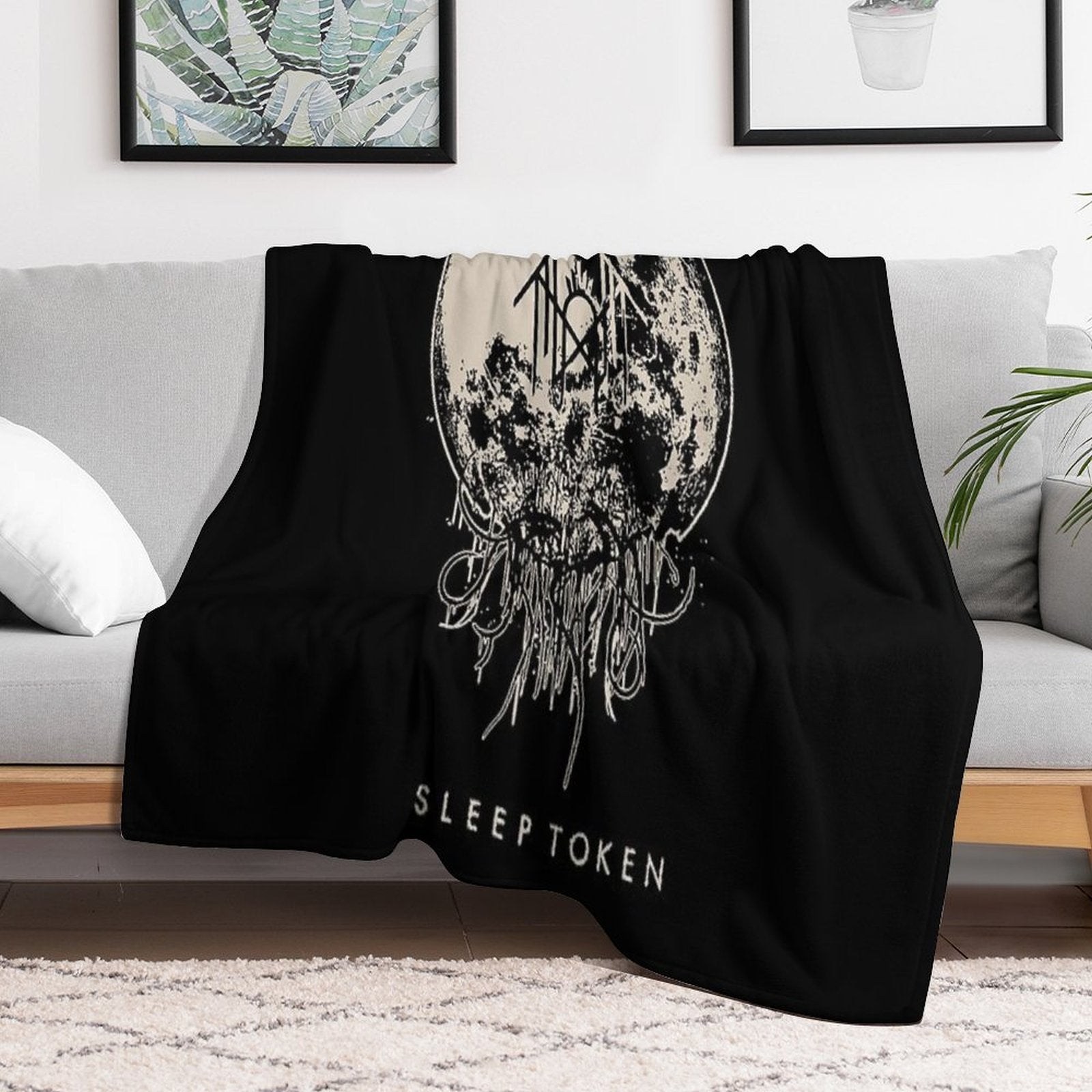 Black Red Classic Horor Versatility Throw Blanket