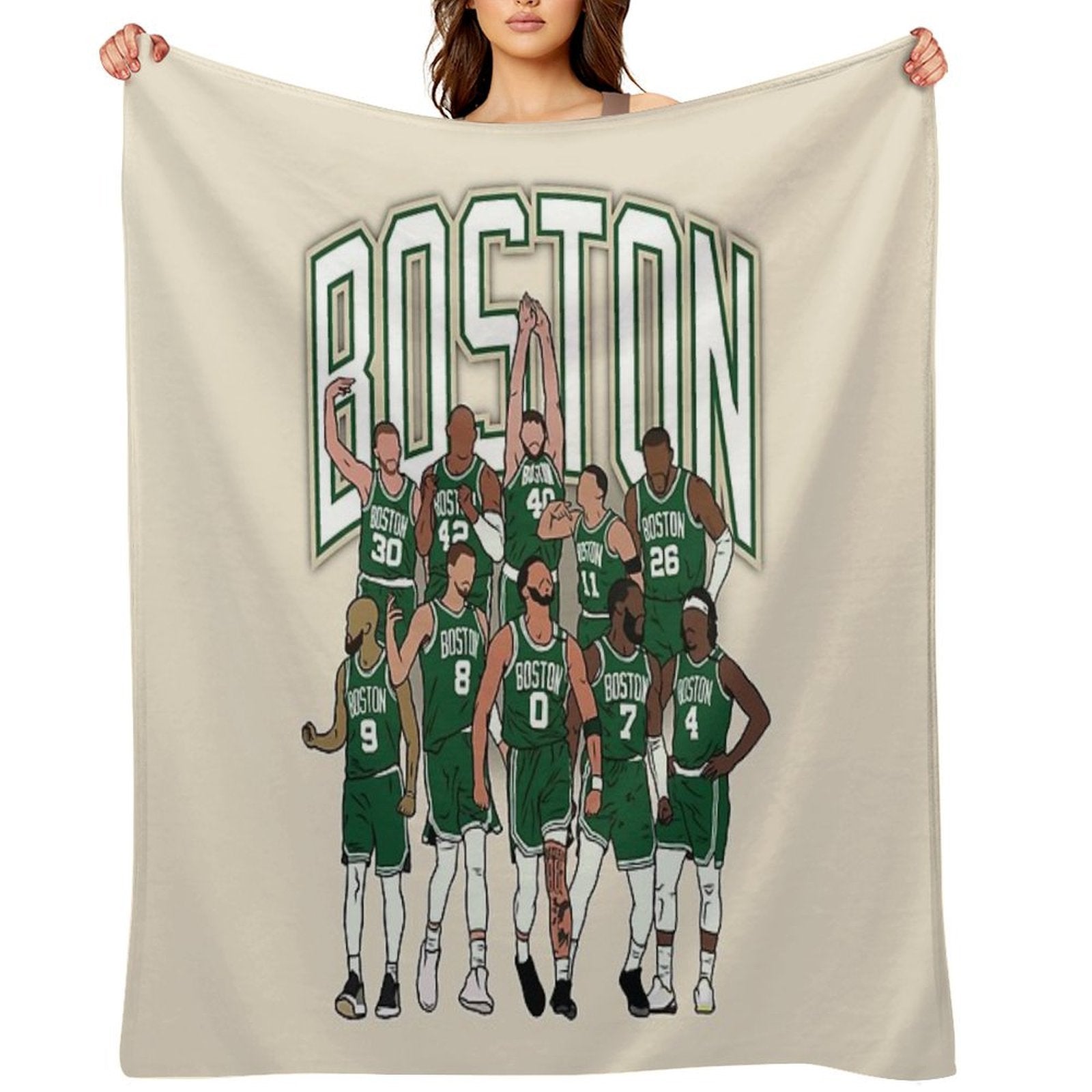 Boston 2023-24 Championship Plush Throw Blanket
