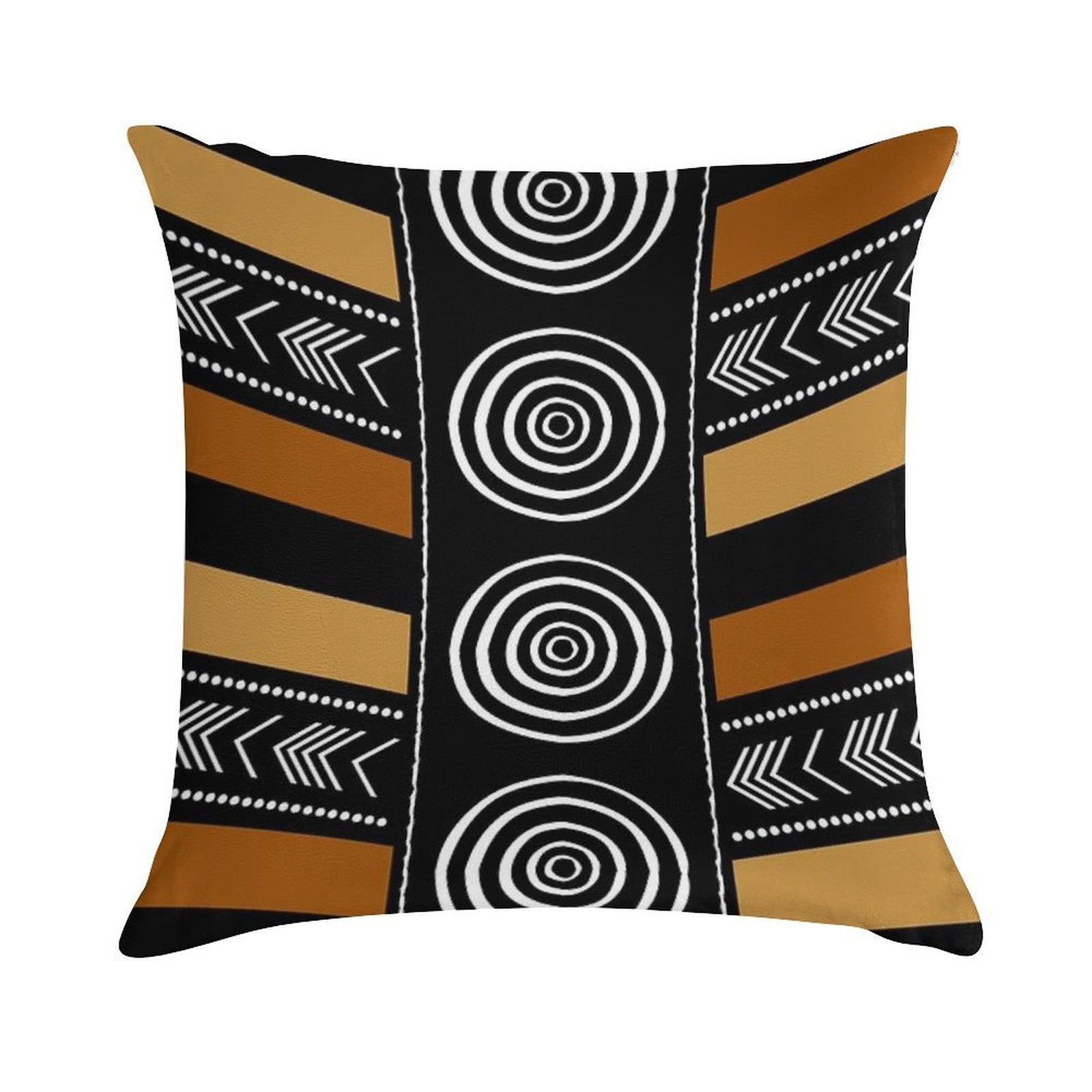 African Mud Cloth Artistry Art Soft Fade-Resistant Throw Pillow