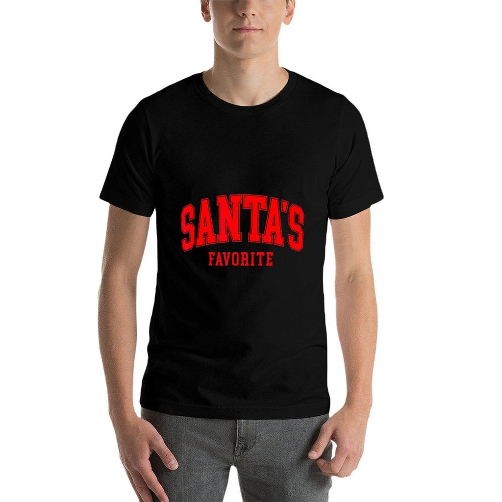 Santas Favorite Christmas Holiday for Mens Womens Kids  High-quality Stitching T-Shirt