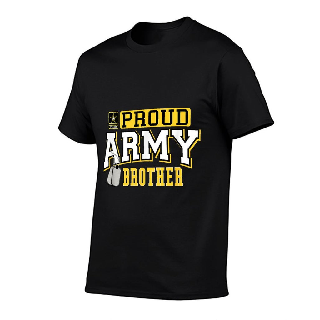 Proud Army Brother Military Pride T  Oversized Silhouette T-Shirt