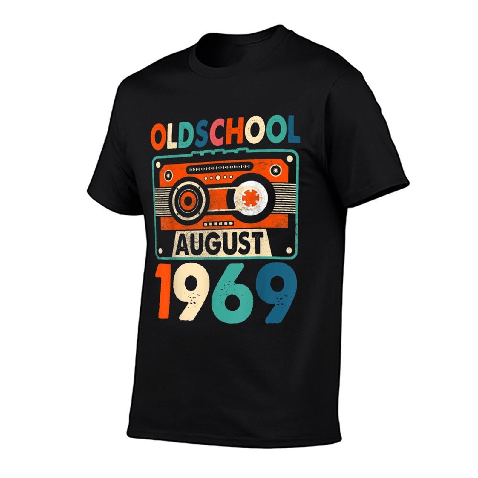 Funny Old School August 1969 50th Birthday  Relaxed-fit T-Shirt