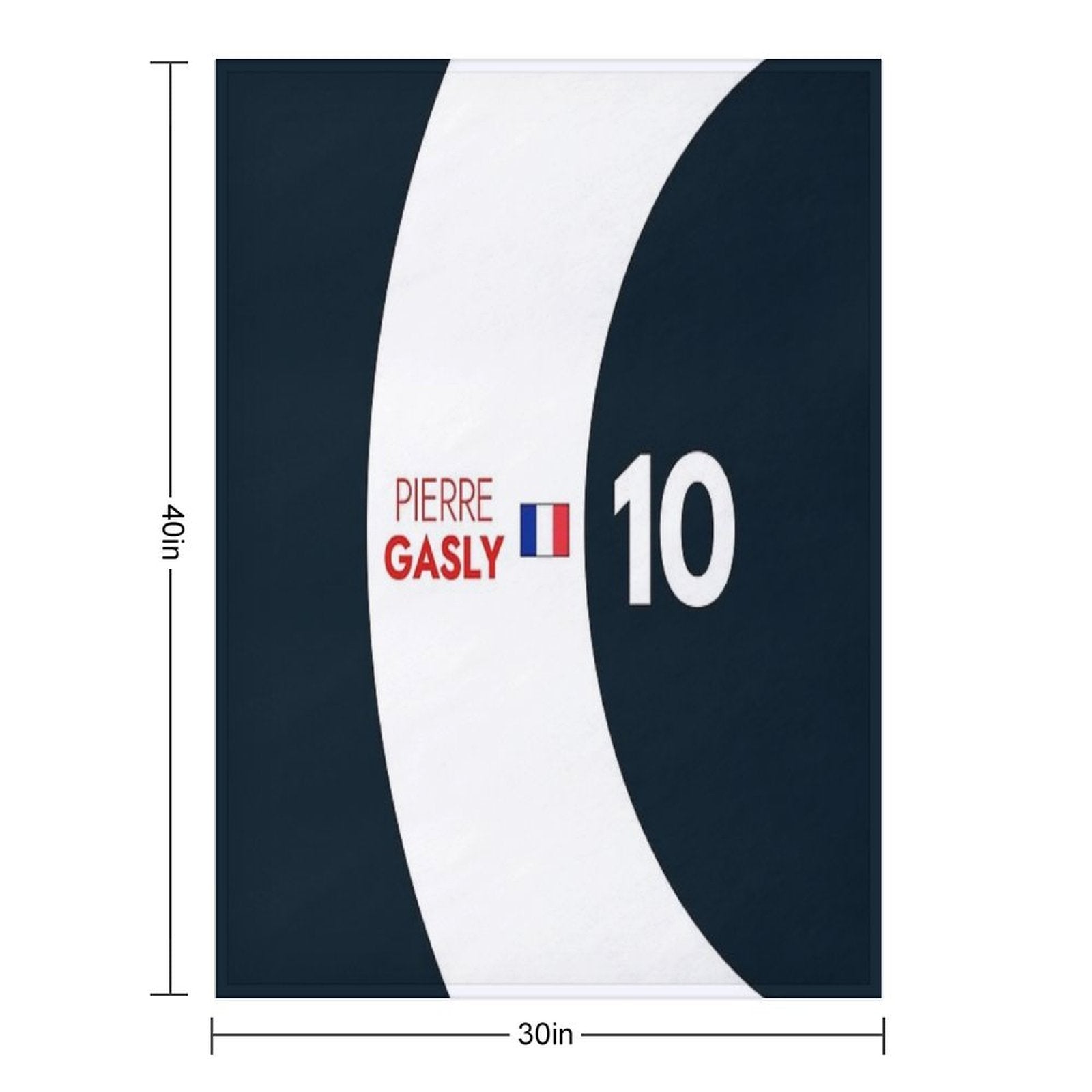 F1 2021 - #10 Gasly Quick-dry Throw Blanket